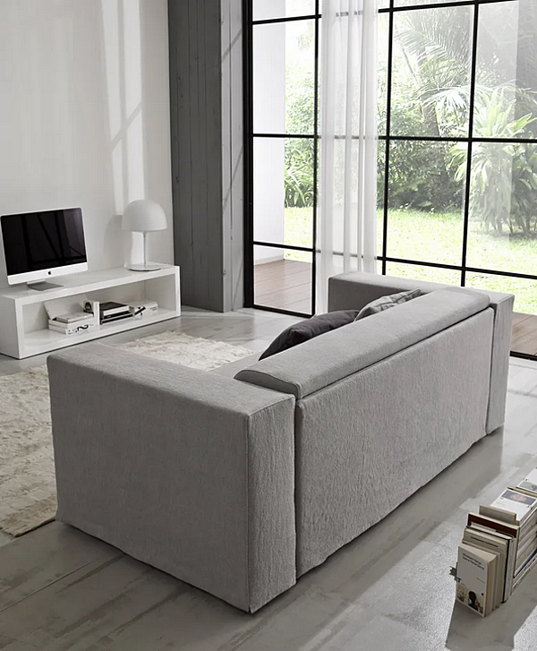 Zweisitzer Stoffsofa mit Bettfunktion Duomo Design Glamour Fabrik Duomo Design aus Italien. Foto №3