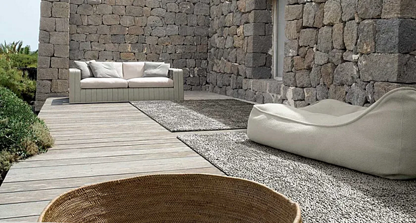 4-sitziges Gartensofa aus Stoffrahmen PAOLA LENTI Fabrik PAOLA LENTI aus Italien. Foto №8