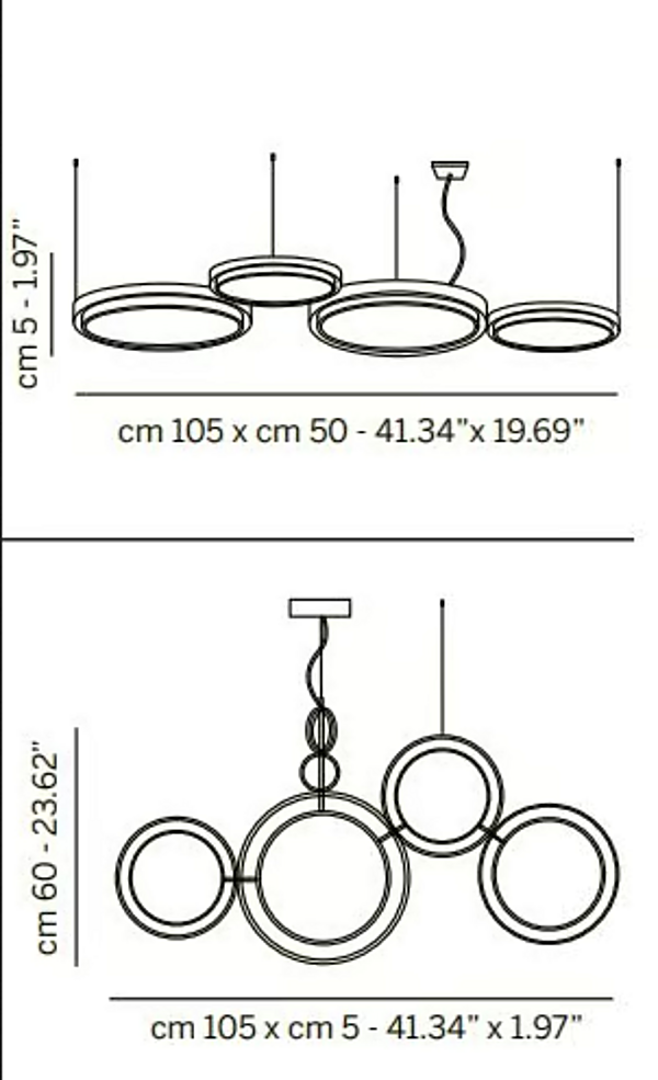 LED Pendelleuchte aus Metall und Glas Girasole Euroluce Lampadari Fabrik EUROLUCE LAMPADARi aus Italien. Foto №2