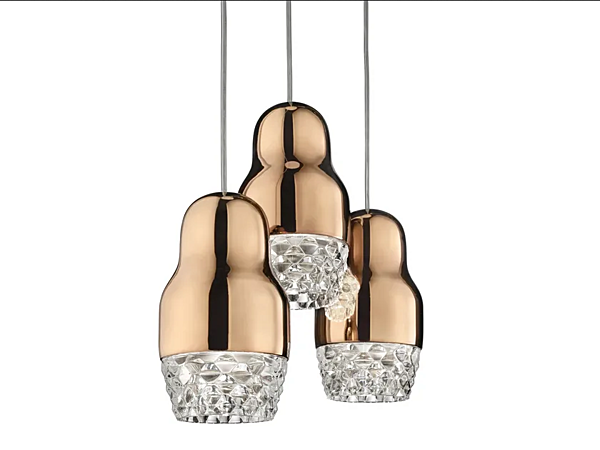 Pendelleuchte aus Glas und Aluminium AXOLIGHT Fedora Fabrik Axolight aus Italien. Foto №1