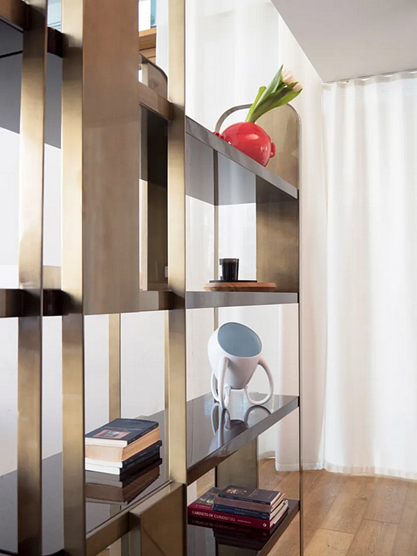 Freistehendes Bücherregal aus Stahl und Holz Giselle Capital Collection GI.LB Fabrik Capital Collection aus Italien. Foto №11