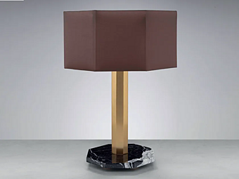 Tischlampe aus Marmor und Metall Euroluce Lampadari Castel