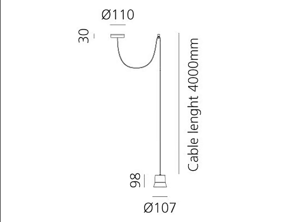 LED Pendelleuchte aus Aluminium Artemide Gio Light Decentrata Fabrik Artemide aus Italien. Foto №6