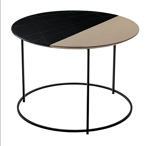 Kaffeetisch mit MDF und Reliefoberfläche Metallbasis Twist CASAMILANO Fabrik CASAMILANO aus Italien. Foto №2