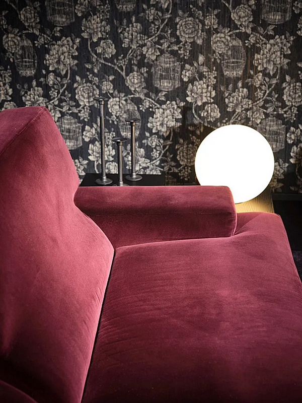 Velours Sofa mit abnehmbarem Bezug Mussi Brera Fabrik MUSSI aus Italien. Foto №6