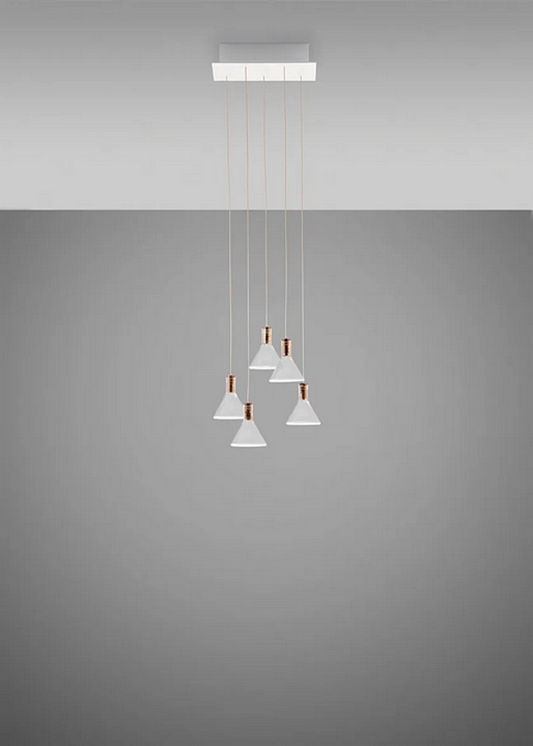 LED Pendelleuchte aus Borosilikatglas Multispot Polair Fabbian Fabrik Fabbian aus Italien. Foto №2