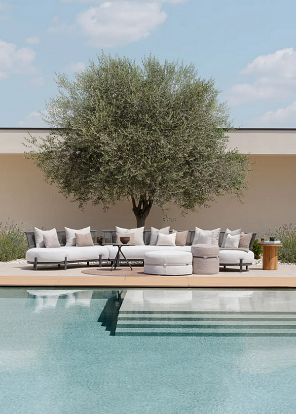 Modularer Gartensofa aus Stoff mit weicher Rückenlehne Loto Atmosphera Fabrik ATMOSPHERA aus Italien. Foto №15