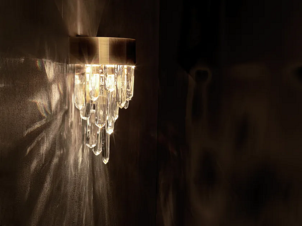 Wandlampe aus Messing mit Kristallen BRABBU Naicca Fabrik BRABBU aus Italien. Foto №7