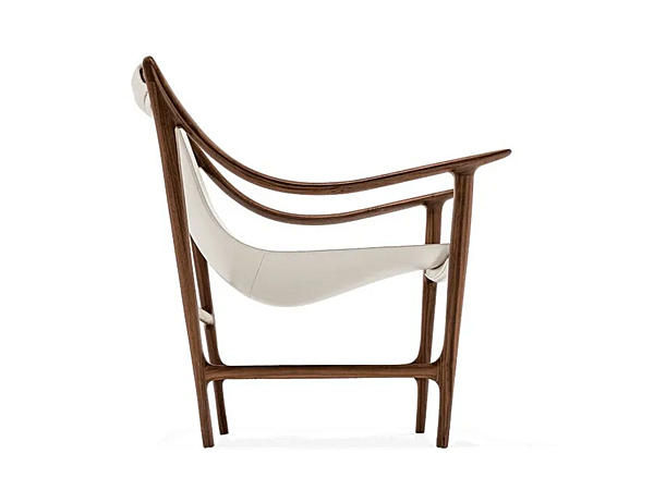 Walnuss Armchair mit Armlehnen Swing GIORGETTI 69960 Fabrik GIORGETTI aus Italien. Foto №2