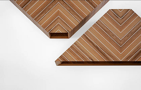 Kaffeetisch aus Walnussholz Prism Gallotti&Radice Fabrik Gallotti & Radice aus Italien. Foto №6