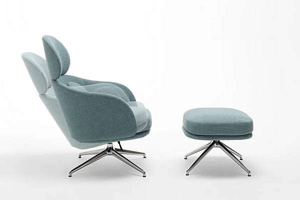 Polsterhocker mit 4-Speichen-Basis Sunset Saba Fabrik SABA aus Italien. Foto №3