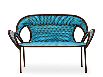 Kleines Sofa aus Polyethylenfaser Banjooli Moroso Fabrik Moroso aus Italien