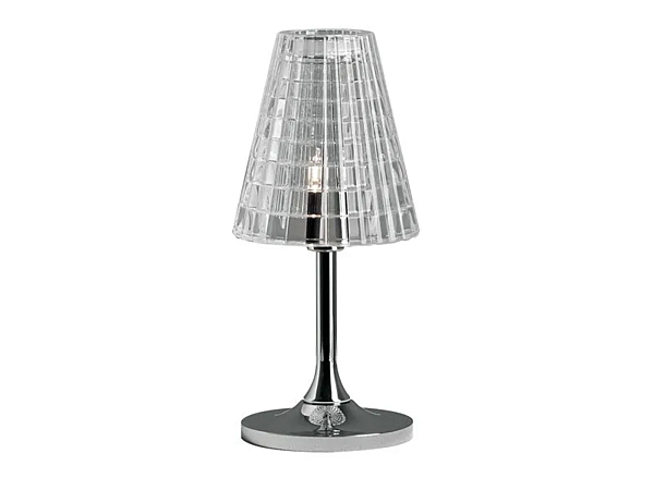 Kristall-Tischlampe aus Halogen Fabbian Flow Fabrik Fabbian aus Italien. Foto №1