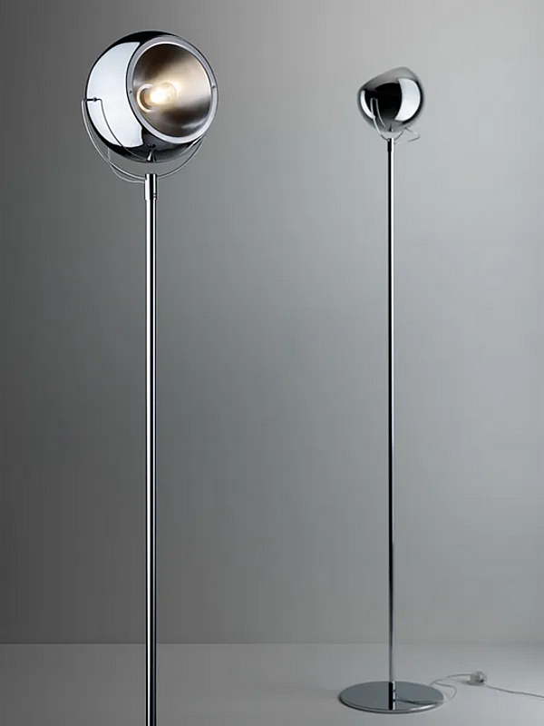Verstellbare Stehlampe aus Metall Fabbian Beluga Fabrik Fabbian aus Italien. Foto №2