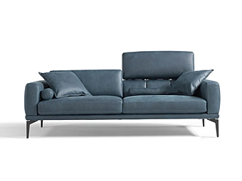 Egoitaliano Leder Ecksofa mit Rückenlehne und Kippmechanismus Masu Fabrik Egoitaliano aus Italien