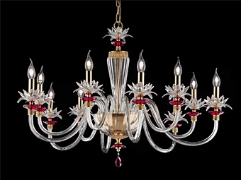 Kristalllüster mit Swarovski-Kristallen Lily L6 6 Euroluce Lampadari Fabrik EUROLUCE LAMPADARi aus Italien