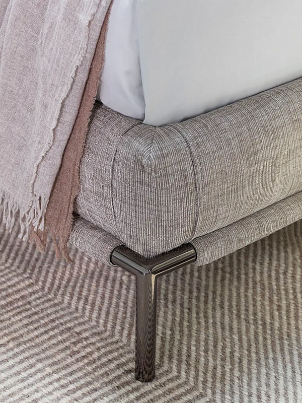 Doppelbett mit abnehmbarem Bezug aus Stoff Flou ICON Fabrik Flou aus Italien. Foto №6