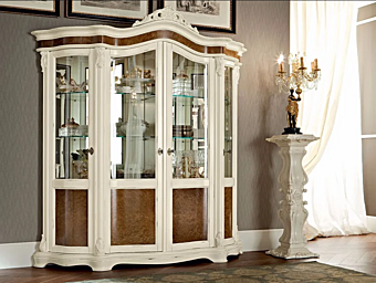 Vitrine aus Holz mit Glastüren Modenese Luxury Interiors 13114 Vitrine aus Holz mit Glastüren Modenese Luxury Interiors 13114 Fabrik MODENESE GASTONE aus Italien