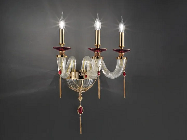 Wandleuchte mit Swarovski Kristallen Julienne A3 Euroluce Lampadari Fabrik EUROLUCE LAMPADARi aus Italien. Foto №1