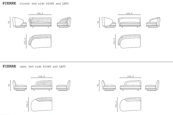 Ecksofa aus Stoff Pierre CPRN HOMOOD Fabrik CPRN HOMOOD aus Italien. Foto №10