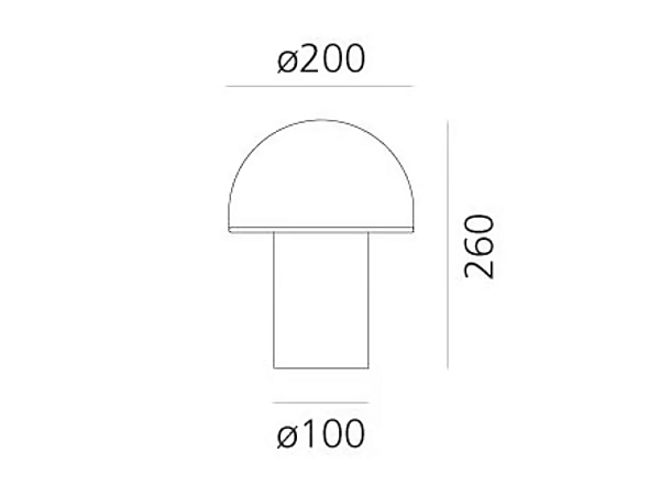 Tischlampe aus geblasenem Glas Artemide Onfale A006400, A006500, A006300 Fabrik Artemide aus Italien. Foto №5