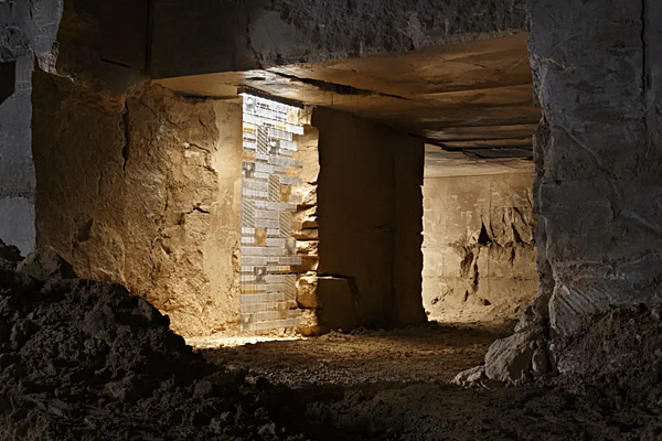 Glas Raumteiler Laminis Fabbian Fabrik Fabbian aus Italien. Foto №32