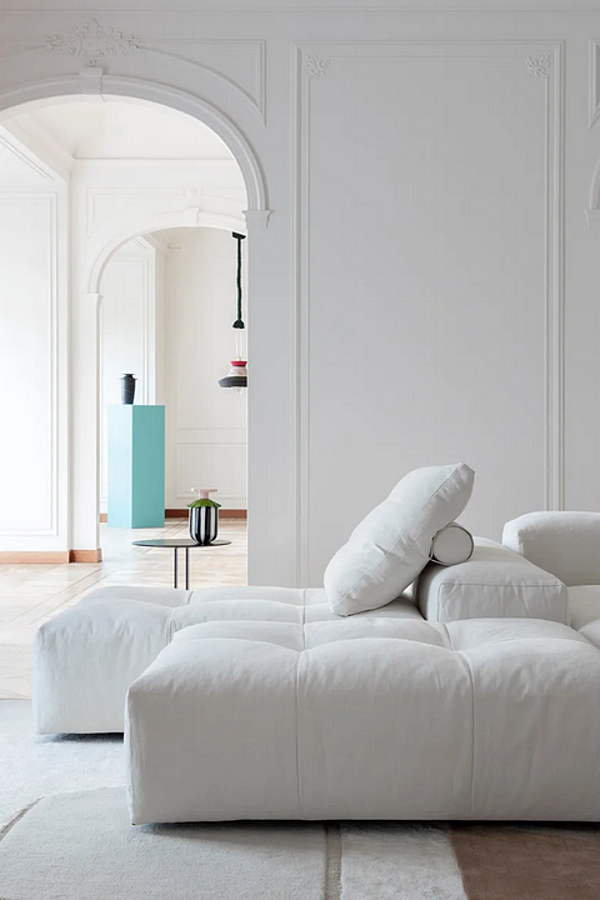 Ecksofa aus Stoff mit abnehmbarem Bezug Pixel Saba Fabrik SABA aus Italien. Foto №15