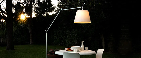 LED-Stehlampe aus Stoff für den Außenbereich Artemide Tolomeo Paralume T076150 Fabrik Artemide aus Italien. Foto №5