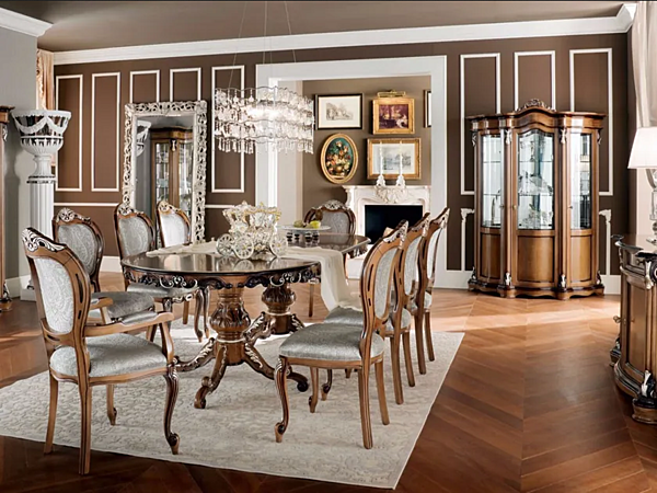 Freistehender rechteckiger Spiegel mit Rahmen Modenese Luxury Interiors 13674 Fabrik MODENESE GASTONE aus Italien. Foto №3