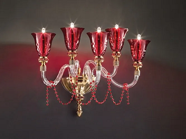 Wandleuchte mit Swarovski-Kristallen Claire A5 Euroluce Lampadari Fabrik EUROLUCE LAMPADARi aus Italien. Foto №1