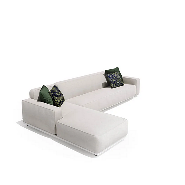 Modularer Gartensofa mit Chaiselongue aus Stoff Atmosphera Laguna Fabrik ATMOSPHERA aus Italien. Foto №9