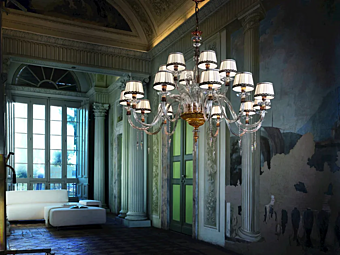 Kronleuchter mit Swarovski Kristallen Midha L12 6 Euroluce Lampadari