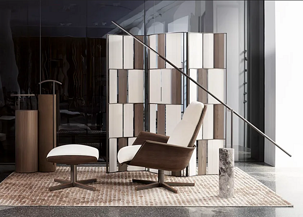 Drehhocker mit 4-Speichen-Basis GIORGETTI CLORI Fabrik GIORGETTI aus Italien. Foto №2