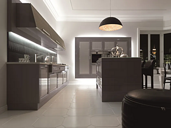 Moderne Küche mit Insel aus Holz Martini Interiors Convivio Fabrik MARTINI INTERIORS aus Italien