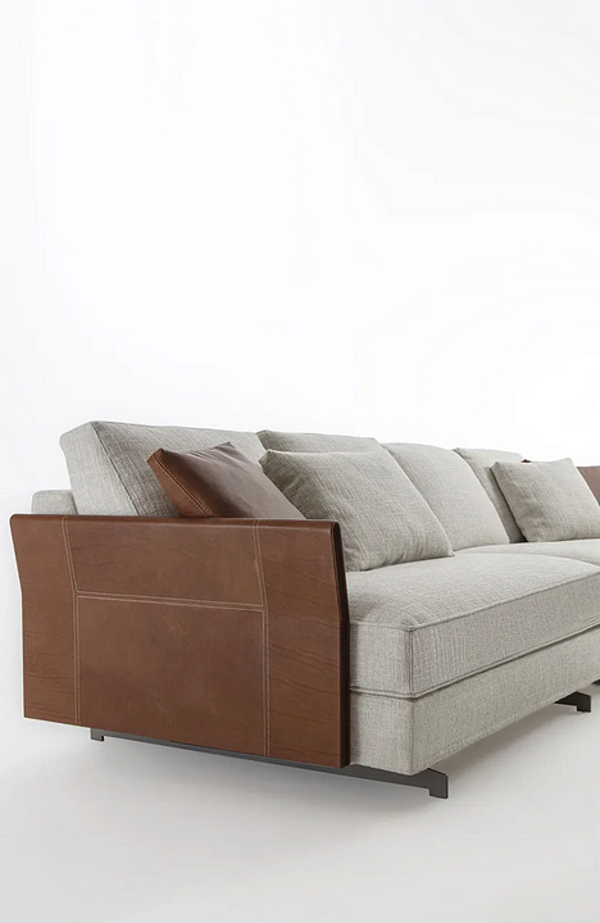 Ecksofa aus Stoff mit abnehmbarem Bezug Frigerio Davis Slim Fabrik Frigerio aus Italien. Foto №7