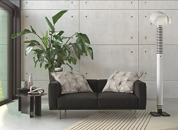 Zweisitzer Ledersofa mit abnehmbarem Bezug Flou Binario Fabrik Flou aus Italien. Foto №4