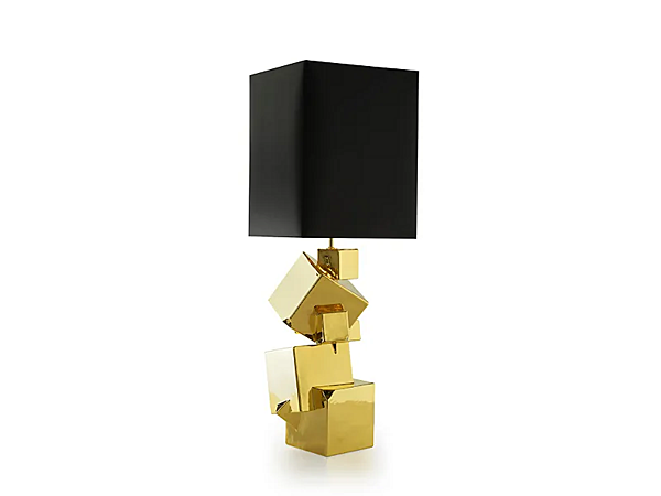 Tischlampe aus Keramik mit Pyrit MARIONI 02218BL Fabrik MARIONI aus Italien. Foto №3