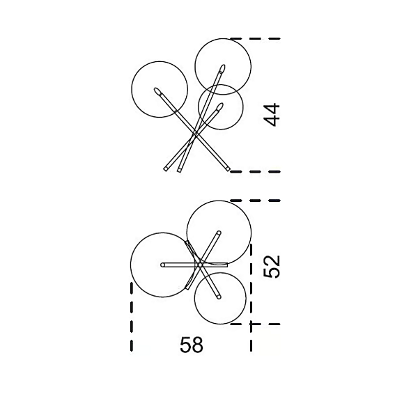 LED Kristall Tischlampe Bolle 3 Gallotti&Radice Fabrik Gallotti & Radice aus Italien. Foto №6