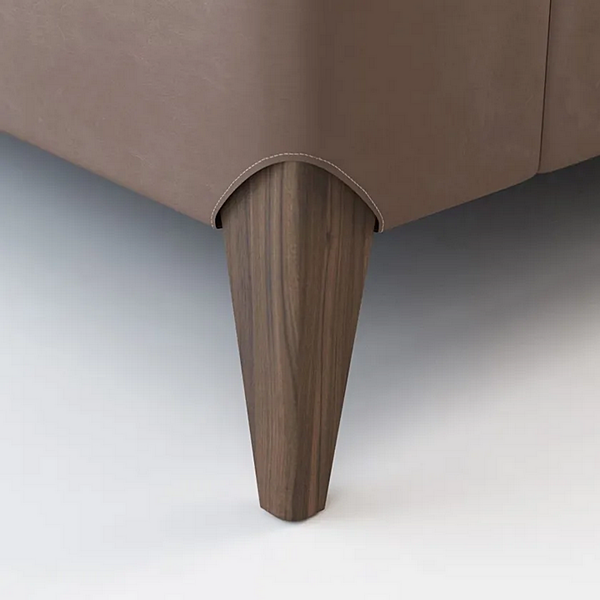 Doppelbett mit gepolstertem Kopfteil aus Nubuk FORMITALIA Futura Fabrik FORMITALIA aus Italien. Foto №7