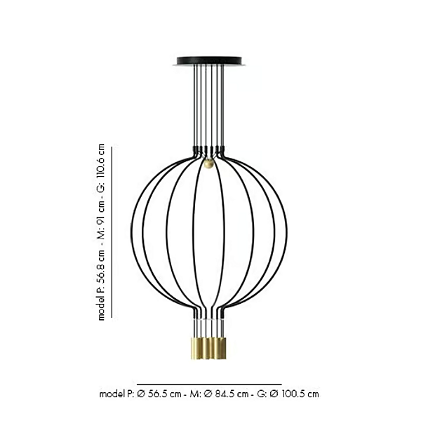 LED Pendelleuchte aus Metall AXOLIGHT Liaison Spliaix8 Fabrik Axolight aus Italien. Foto №7