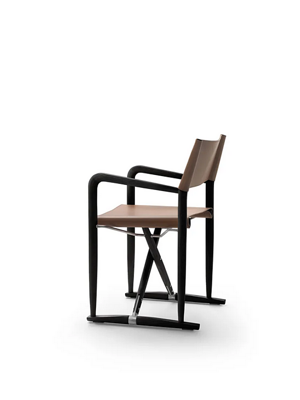Klappstuhl aus gegerbtem Leder Luchino FLEXFORM 02C411 Fabrik FLEXFORM aus Italien. Foto №3