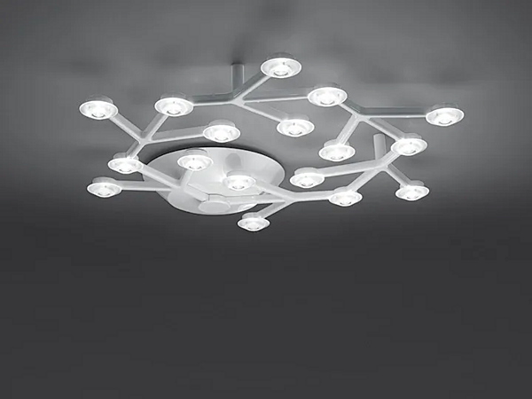 LED-Deckenlampe aus Metall Artemide Net Circle 1594050APP Fabrik Artemide aus Italien. Foto №1