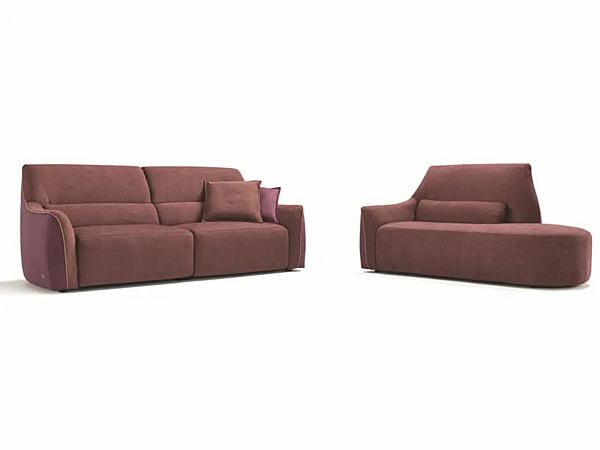 3-Sitzer Relaxsofa aus Stoff mit verstellbarer Rückenlehne Egoitaliano Puffy Fabrik Egoitaliano aus Italien. Foto №9