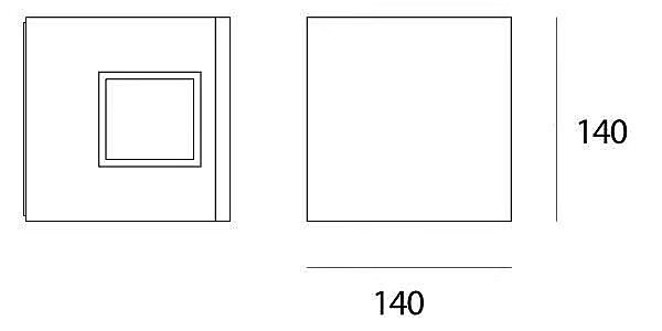 LED Flutlicht aus Druckguss-Aluminium für den Außenbereich Artemide Effetto Fabrik Artemide aus Italien. Foto №6