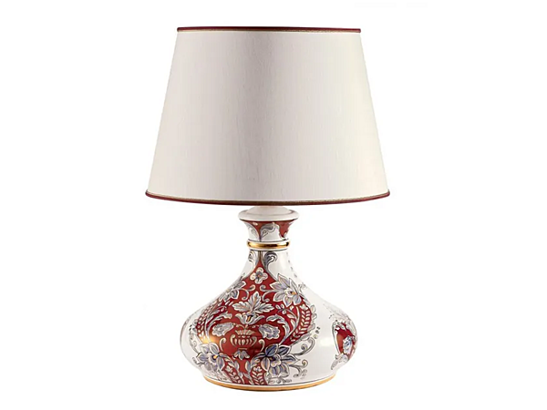 Tischlampe aus handgefertigter Keramik Lustro Merletto L_Antica Deruta LR / 2006 / L / 35 Fabrik L'Antica Deruta aus Italien. Foto №1