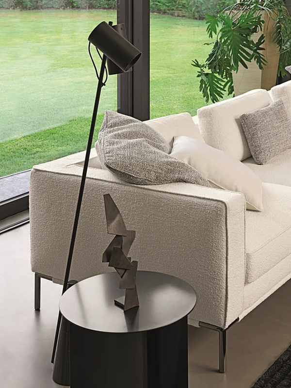 Ecksofa aus Stoff mit weicher Rückenlehne Flou Icon Fabrik Flou aus Italien. Foto №19