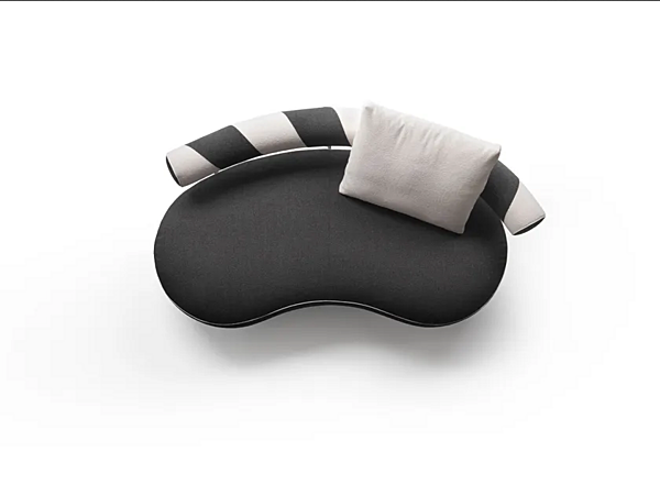 Kurvenförmiges Stoffsofa Supermax FLEXFORM Fabrik FLEXFORM aus Italien. Foto №12