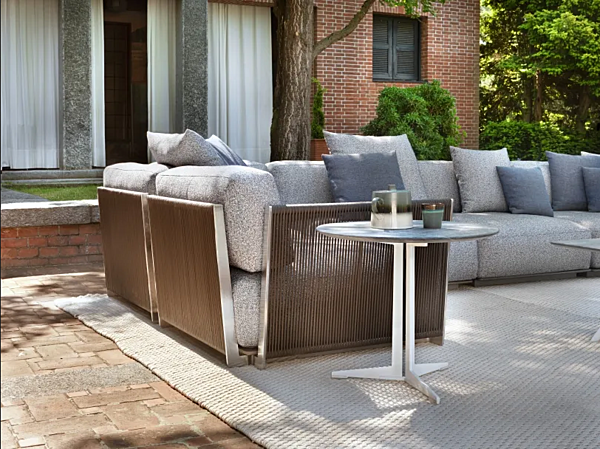 Runder Couchtisch aus Naturstein FLEXFORM Fly Fabrik FLEXFORM aus Italien. Foto №4