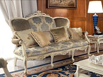 Drei-Sitzer Sofa mit gepolsterter Rückenlehne Modenese Luxury Interiors 13421 Drei-Sitzer Sofa mit gepolsterter Rückenlehne Modenese Luxury Interiors 13421 Fabrik MODENESE GASTONE aus Italien