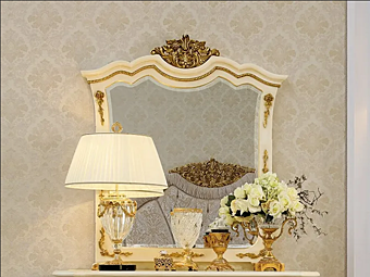 Rechteckiger Wandspiegel aus Glas Modenese Luxury Interiors 14686 Rechteckiger Wandspiegel aus Glas Modenese Luxury Interiors 14686 Fabrik MODENESE GASTONE aus Italien